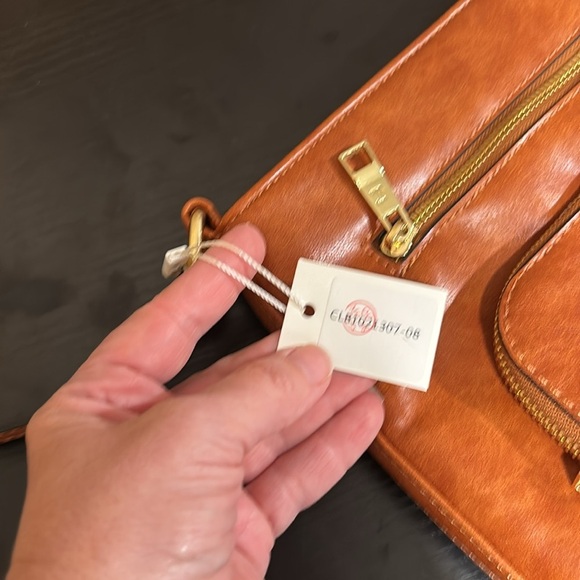 CLUCI brown shoulder crossbody bag - Picture 10 of 14